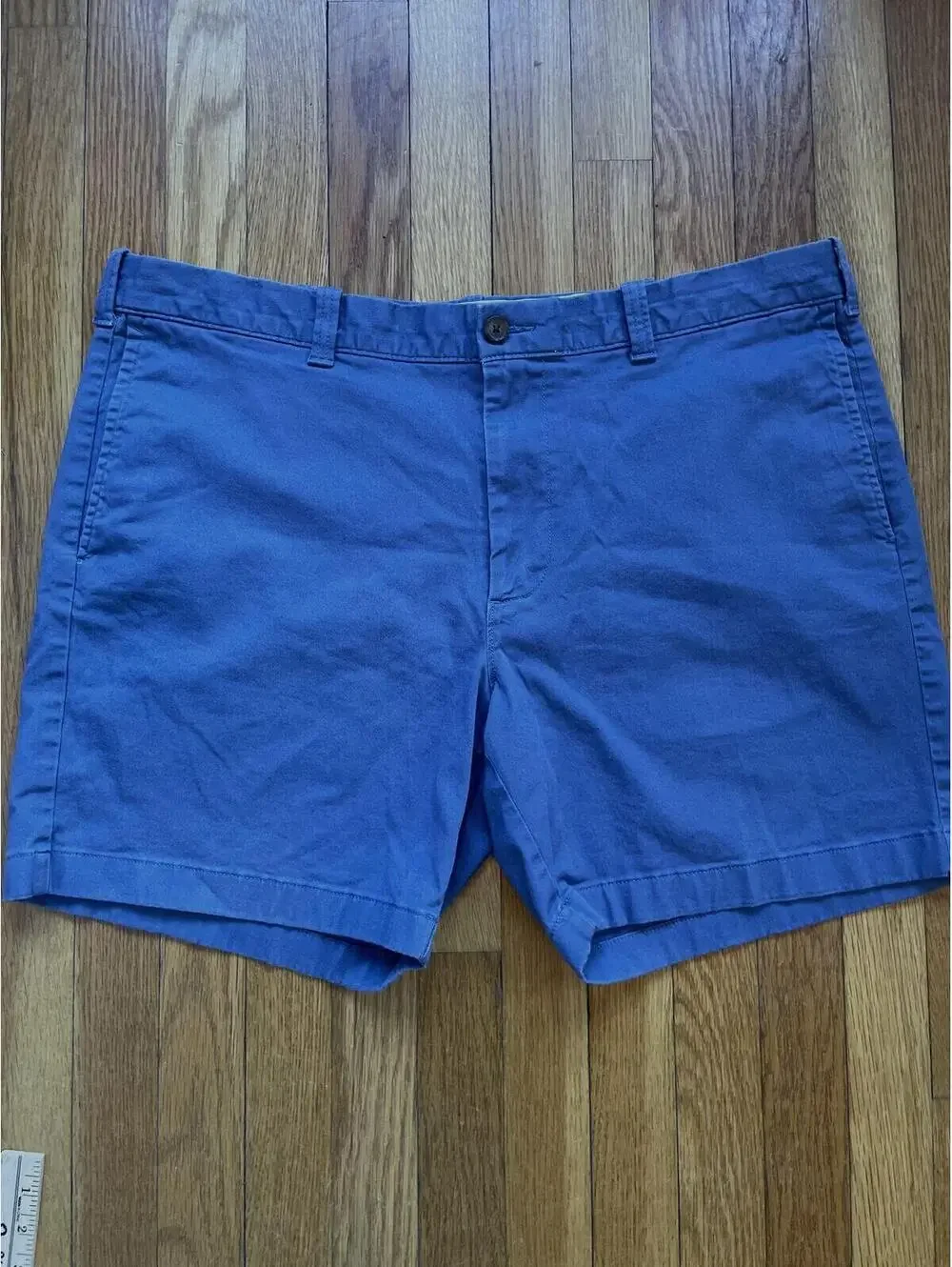J. Crew Men's Slate Legacy Blue Flex Chino Short Size 40 Summer Preppy Golf